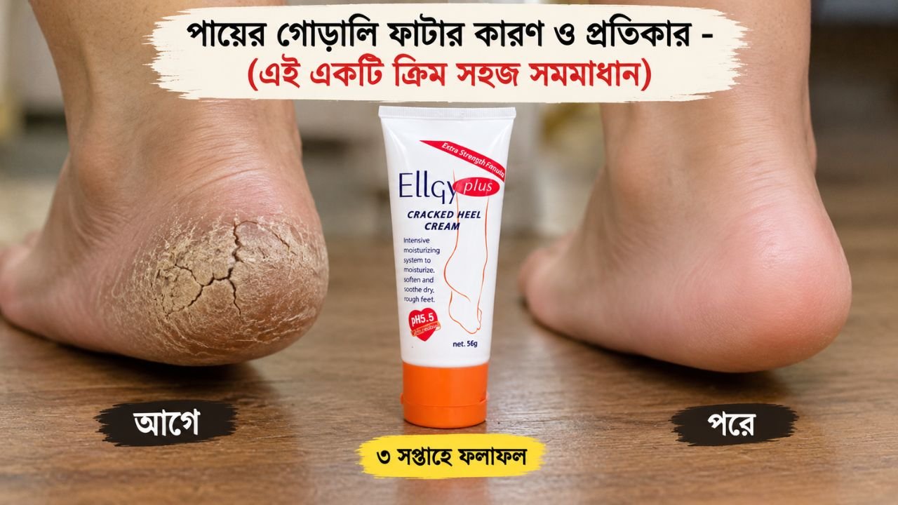পায়ের গোড়ালি ফাটার কারণ ও প্রতিকার